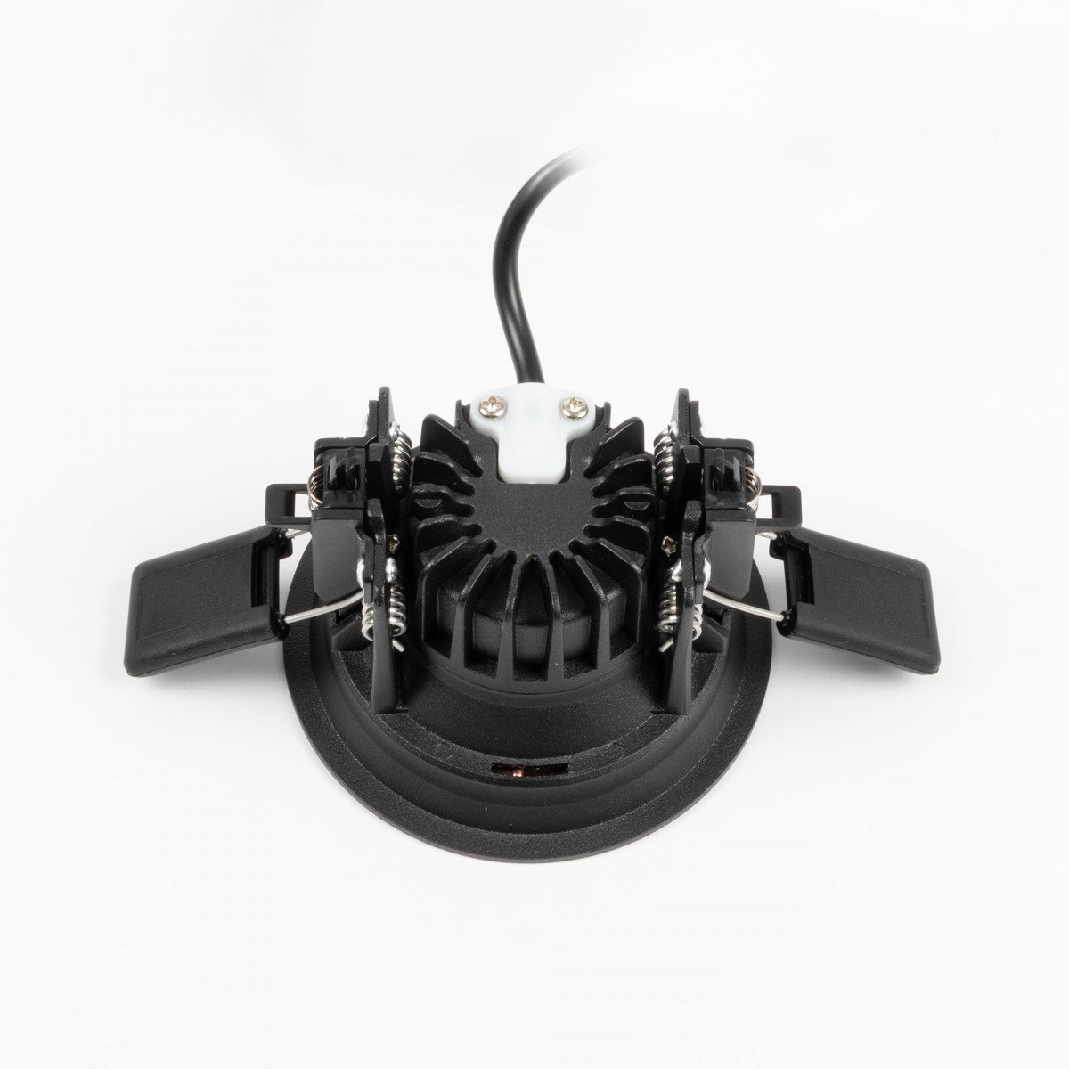 Spot encastré noir Ivar anneau cuivre LED dimmable