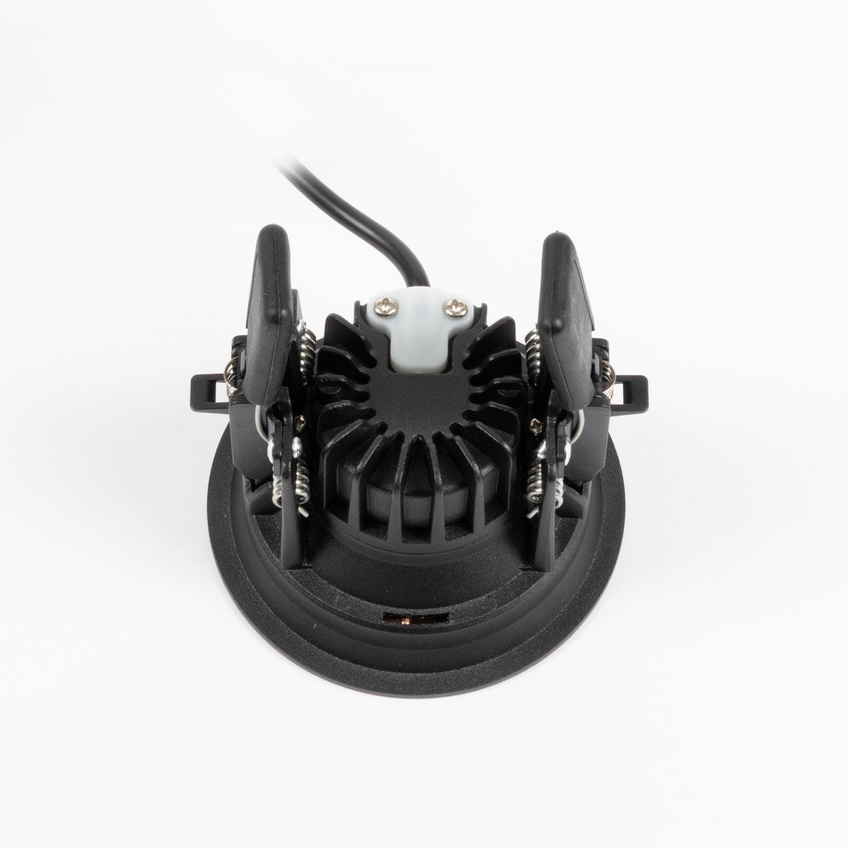 Spot encastré noir Ivar anneau cuivre LED dimmable