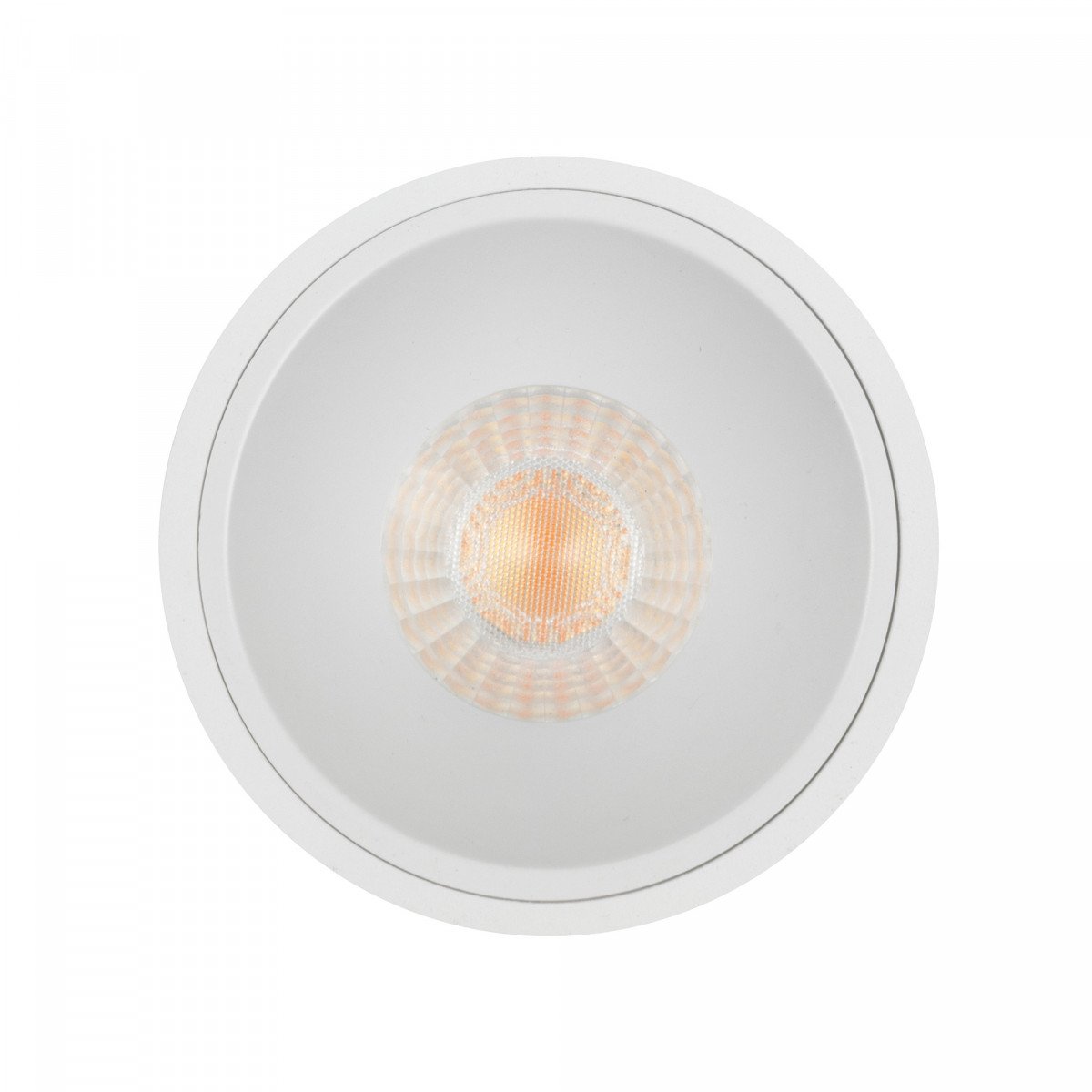 Spot encastré rond plafond Ivar blanc dimmable 90mm