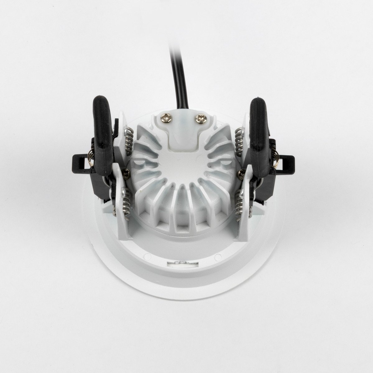 Spot encastré rond plafond Ivar blanc dimmable 90mm