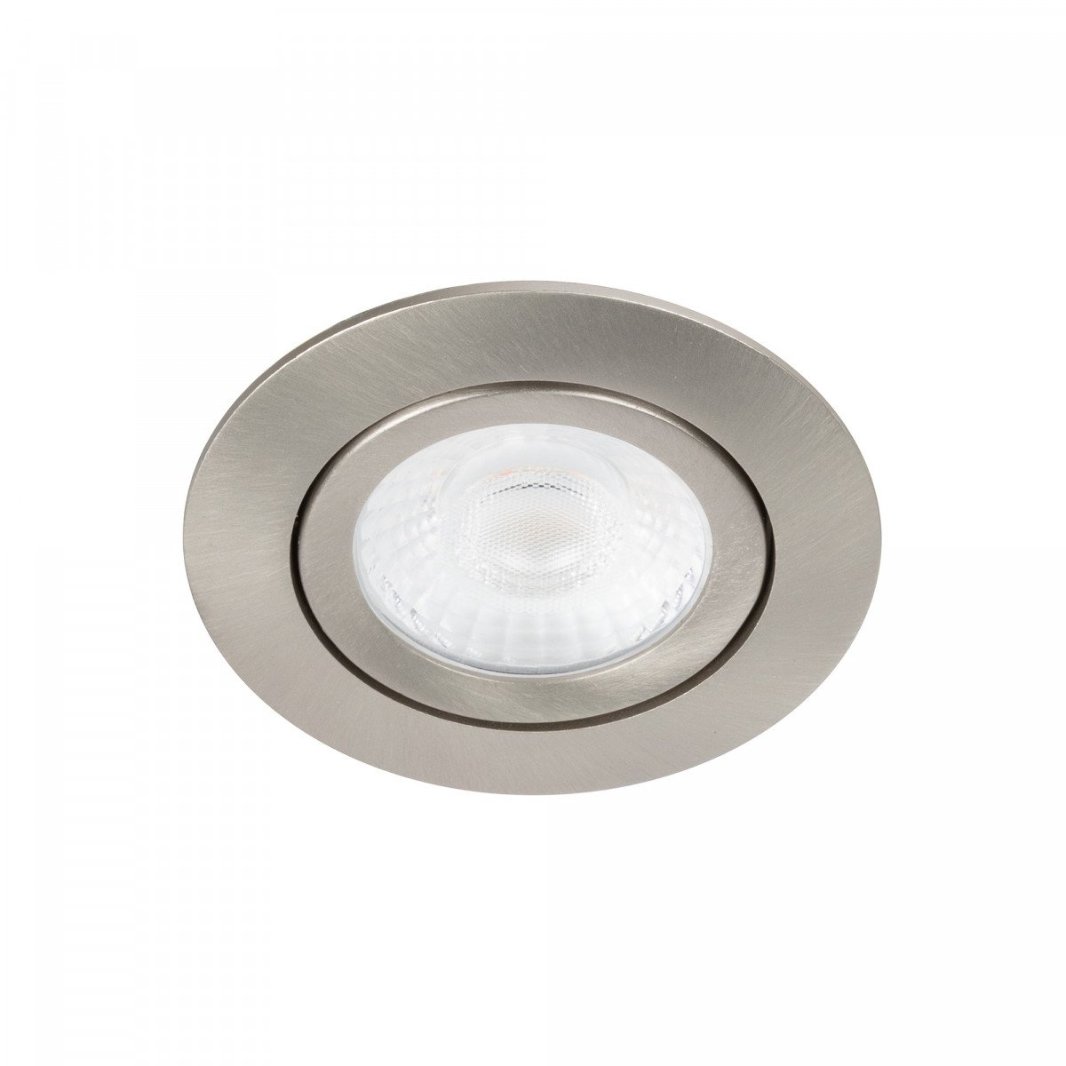 Spot encastré plafond rond aluminium brossé dimmable 82 cm