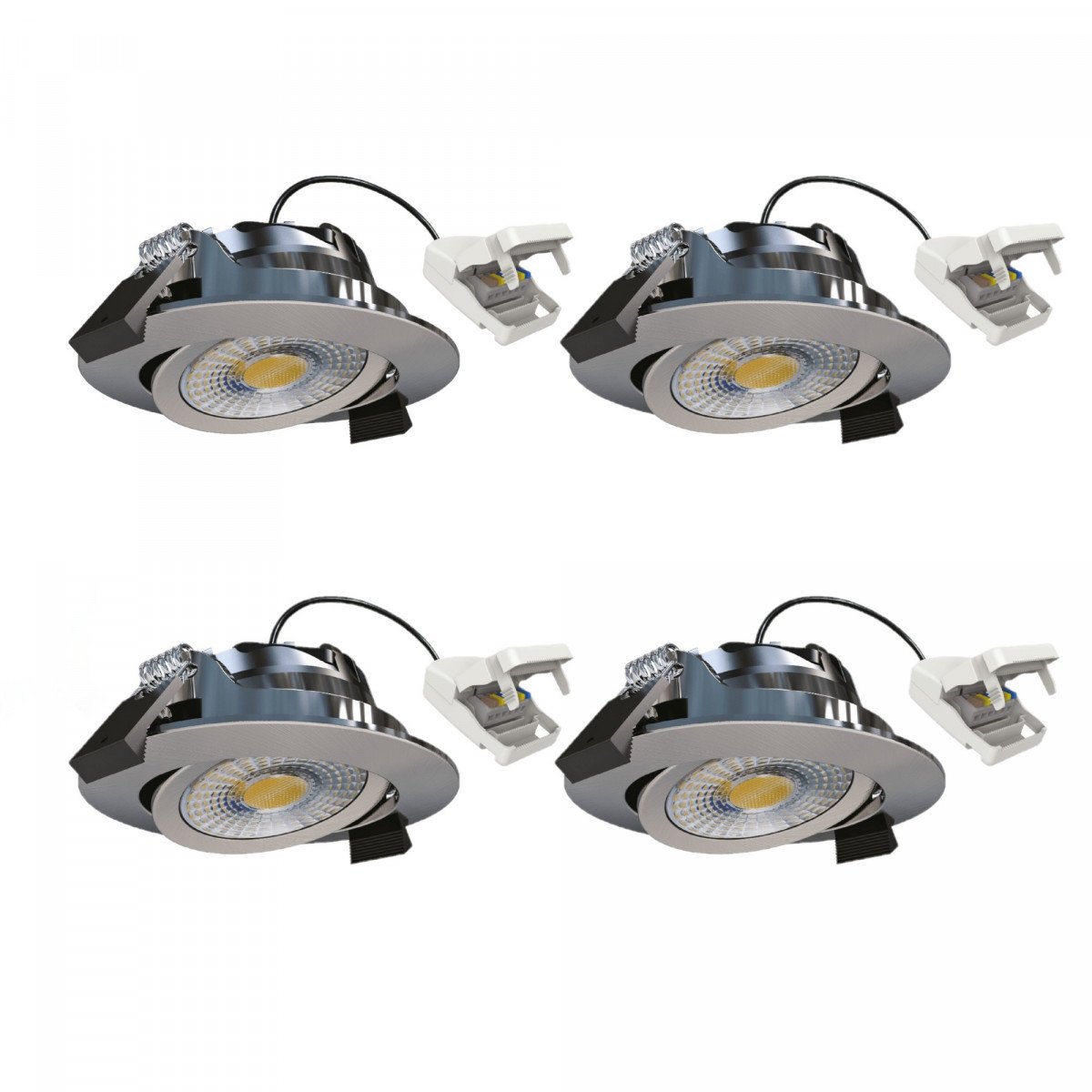 Spot encastré rond plafond blanc dimmable 82 cm