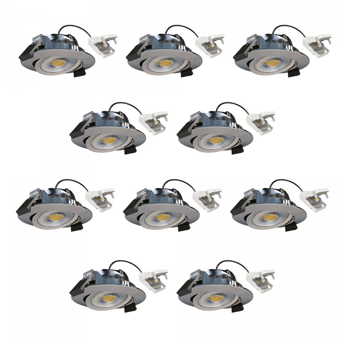 Spot encastré rond plafond blanc dimmable 82 cm