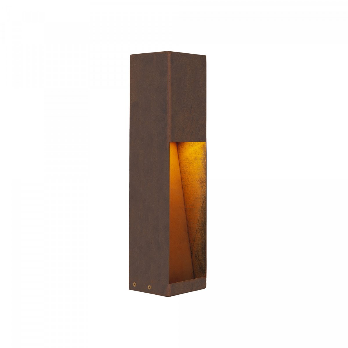 Lampe de jardin – acier Corten – carrée – moderne – GU10