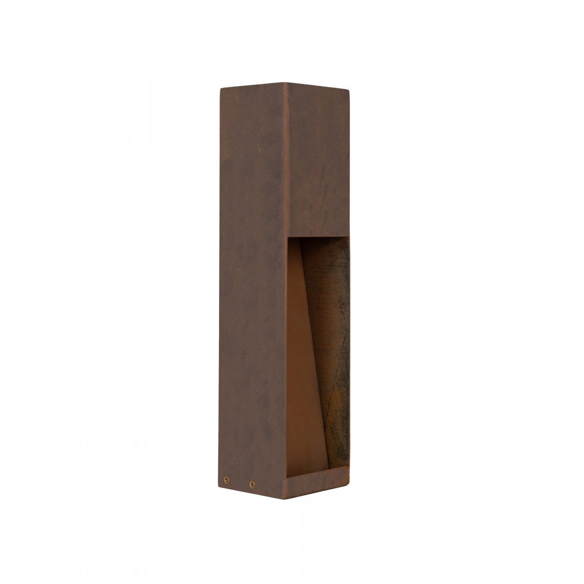 Lampe de jardin – acier Corten – carrée – moderne – GU10