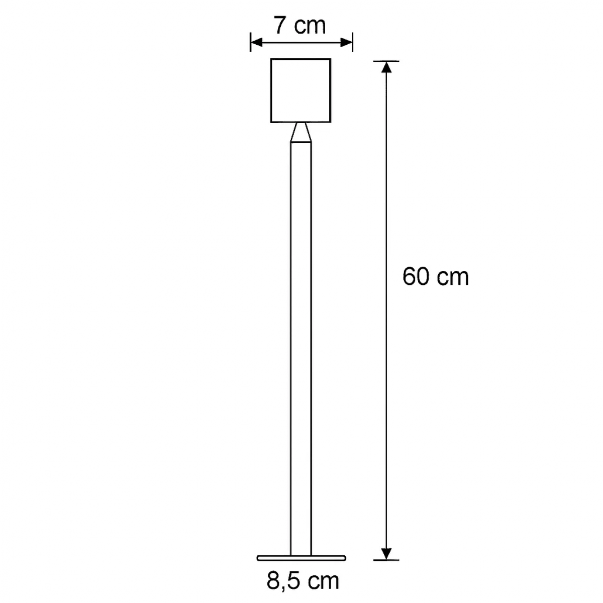 Issy Lampe de Jardin Noir Medium