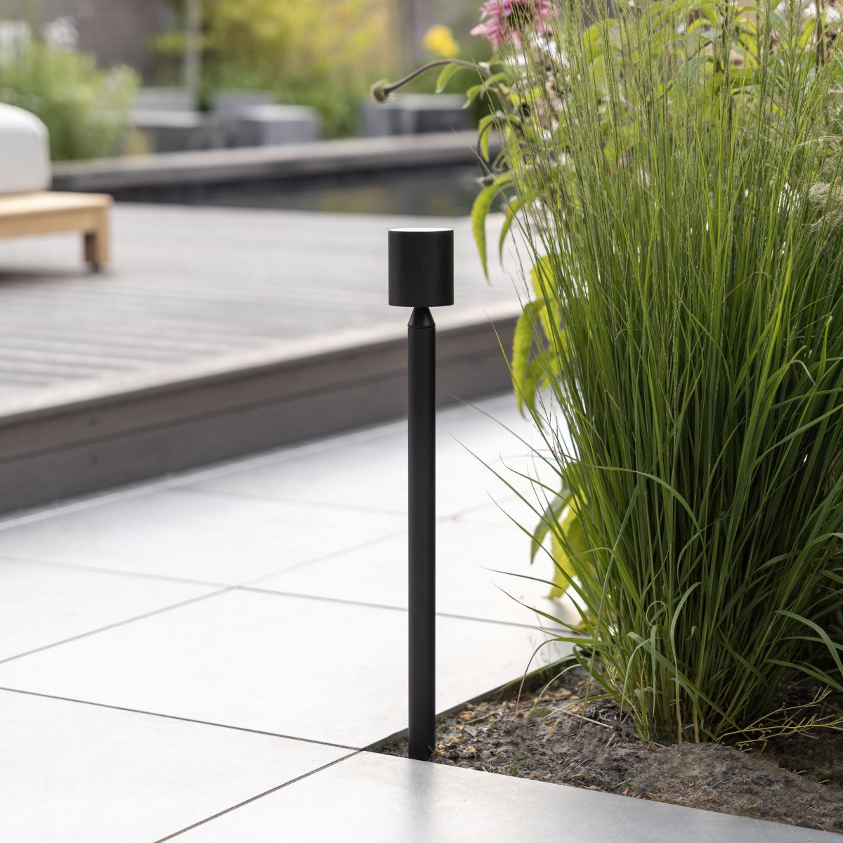 Issy Lampe de Jardin Noir Medium