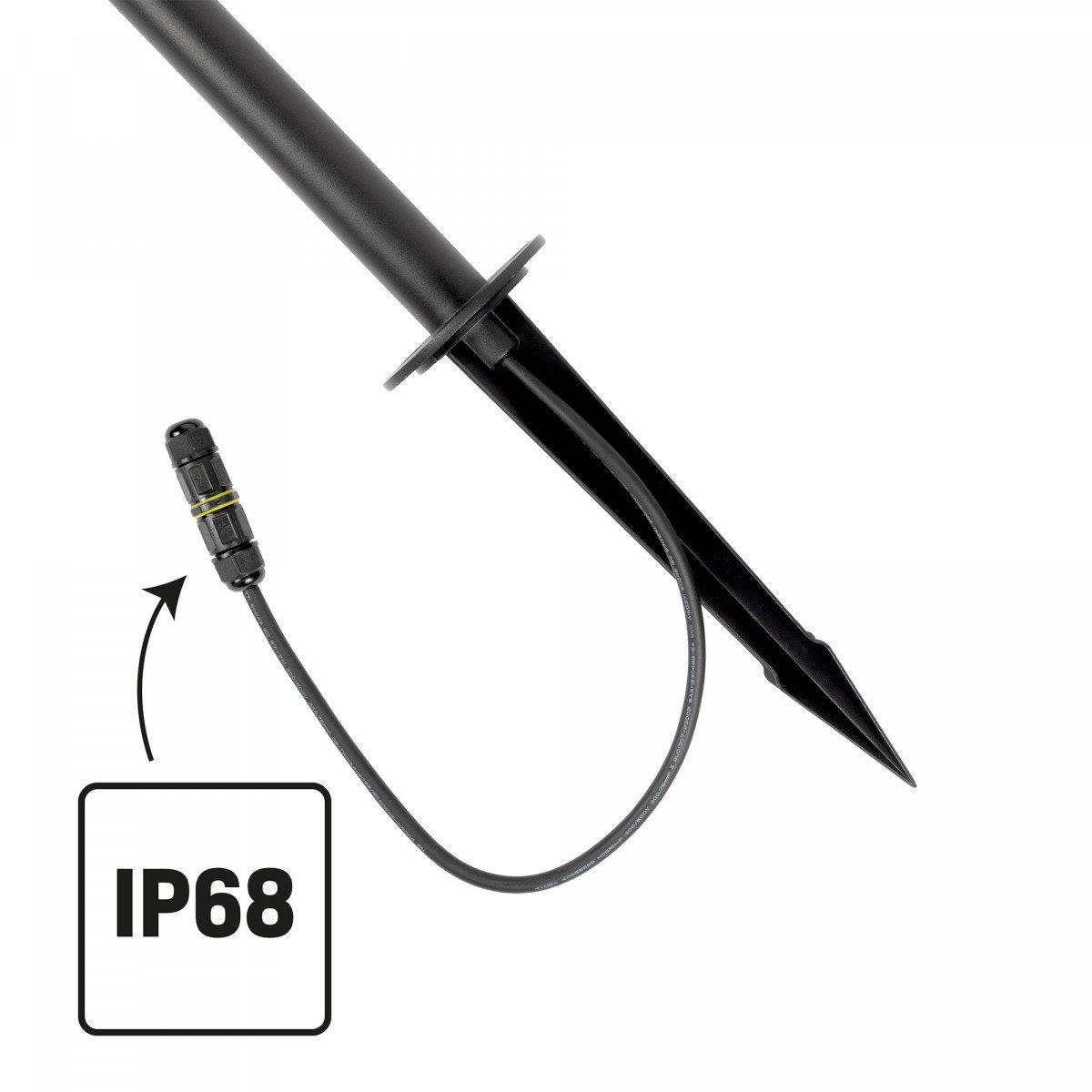 Issy Lampe de jardin Noir Large