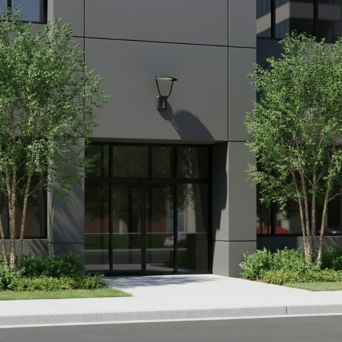 Lampe extérieure Bern applique noire aluminium moderne