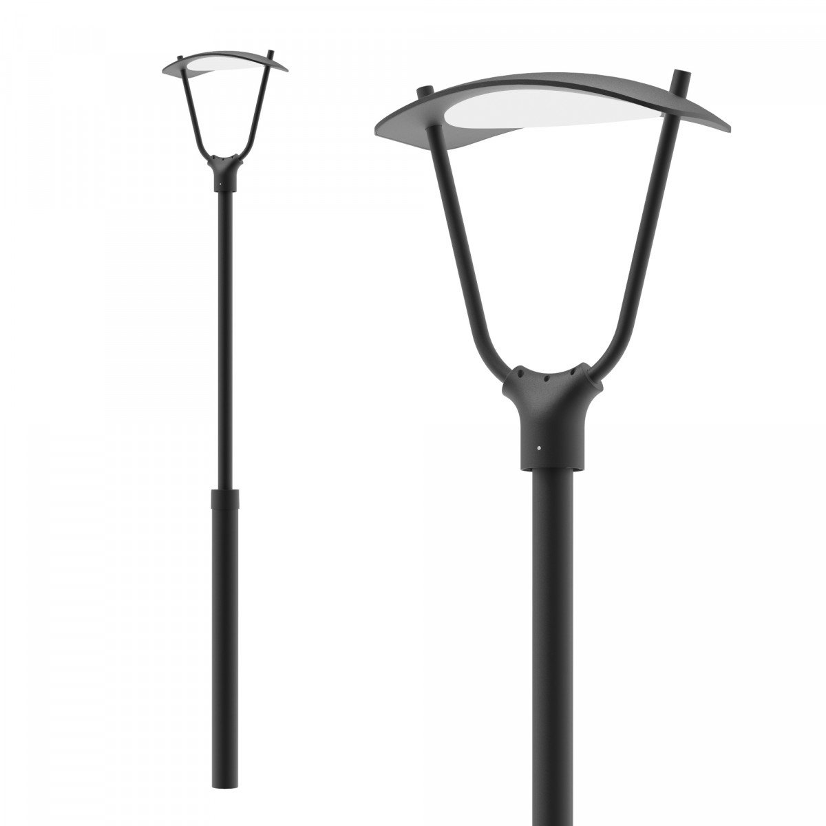 Lampe extérieure Bern Lanterne aluminium noir moderne