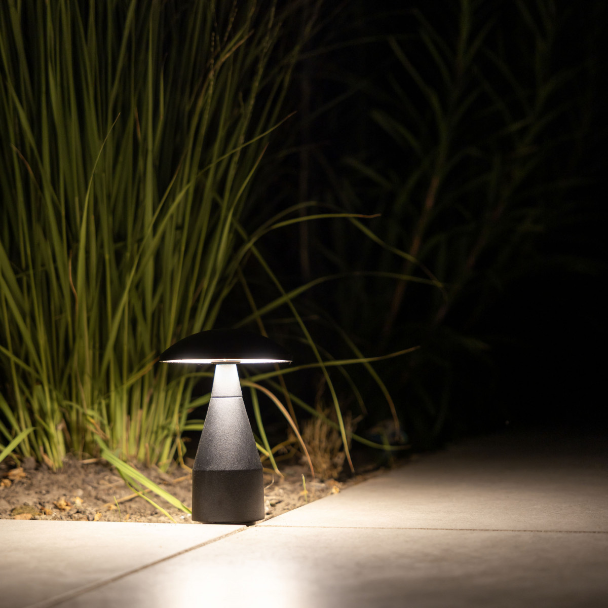 Noir Jazzy lampe de jardin small aluminium IP65