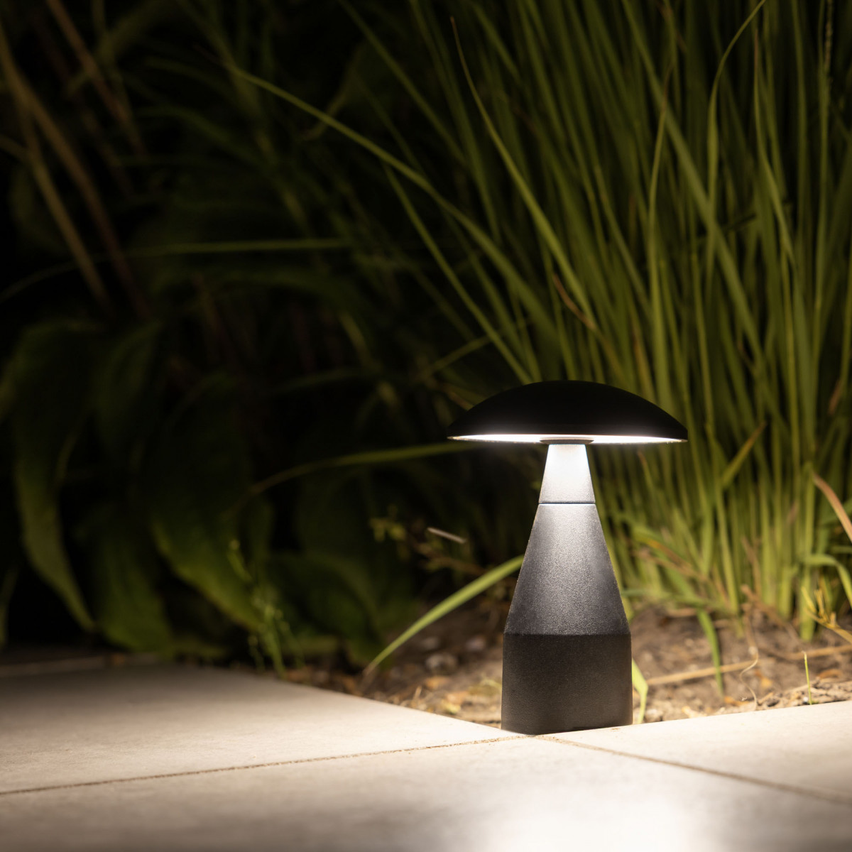 Noir Jazzy lampe de jardin small aluminium IP65