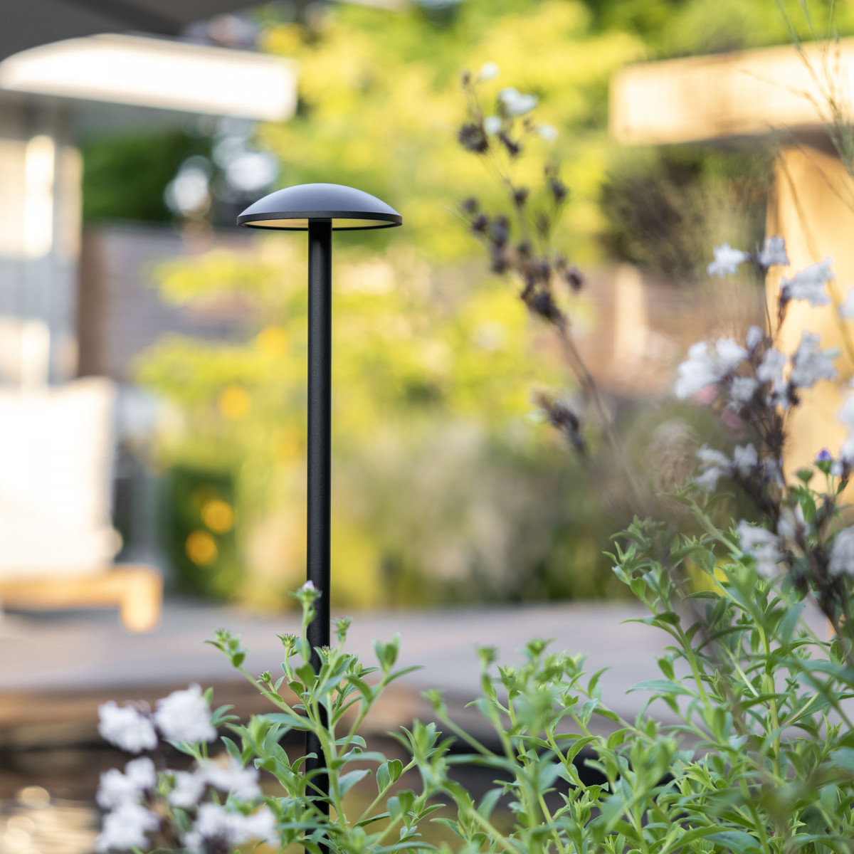 Noir Jazzy lampe de jardin small aluminium IP65