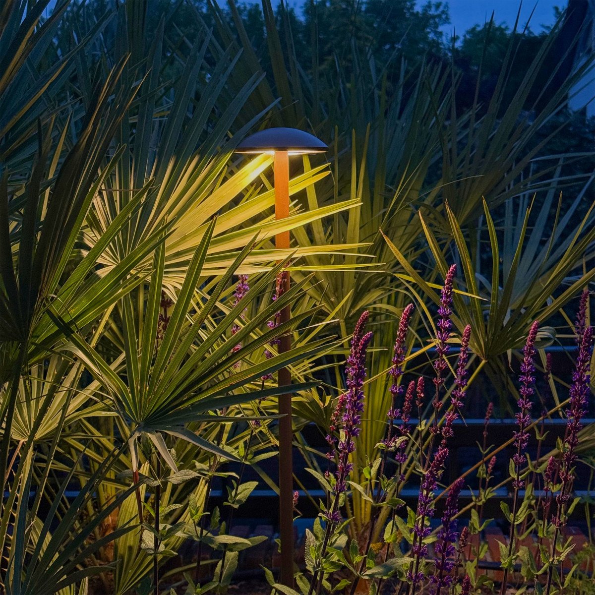 Corten Jazzy lampe de jardin small aluminium IP65