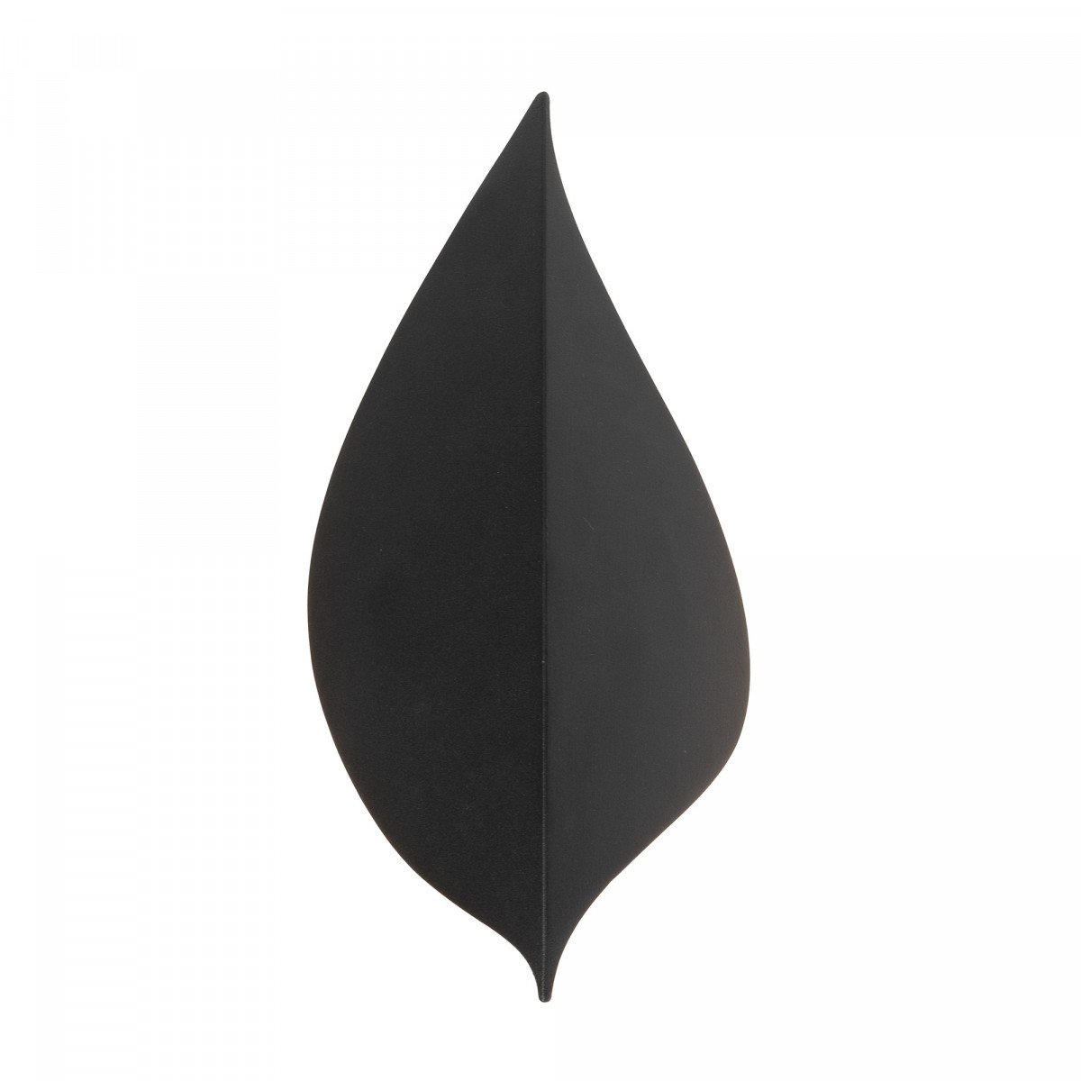 Applique extérieure Leaf noire aluminium moderne