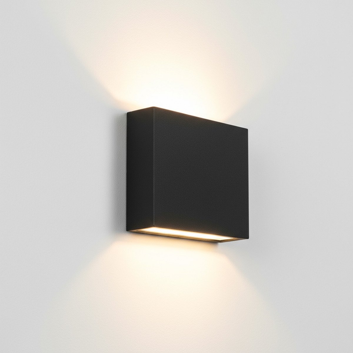 Lampe extérieure Nelson Up & Down applique noire aluminium moderne