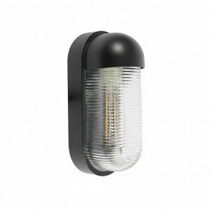 Lampe extérieure Bullet applique noire aluminium moderne