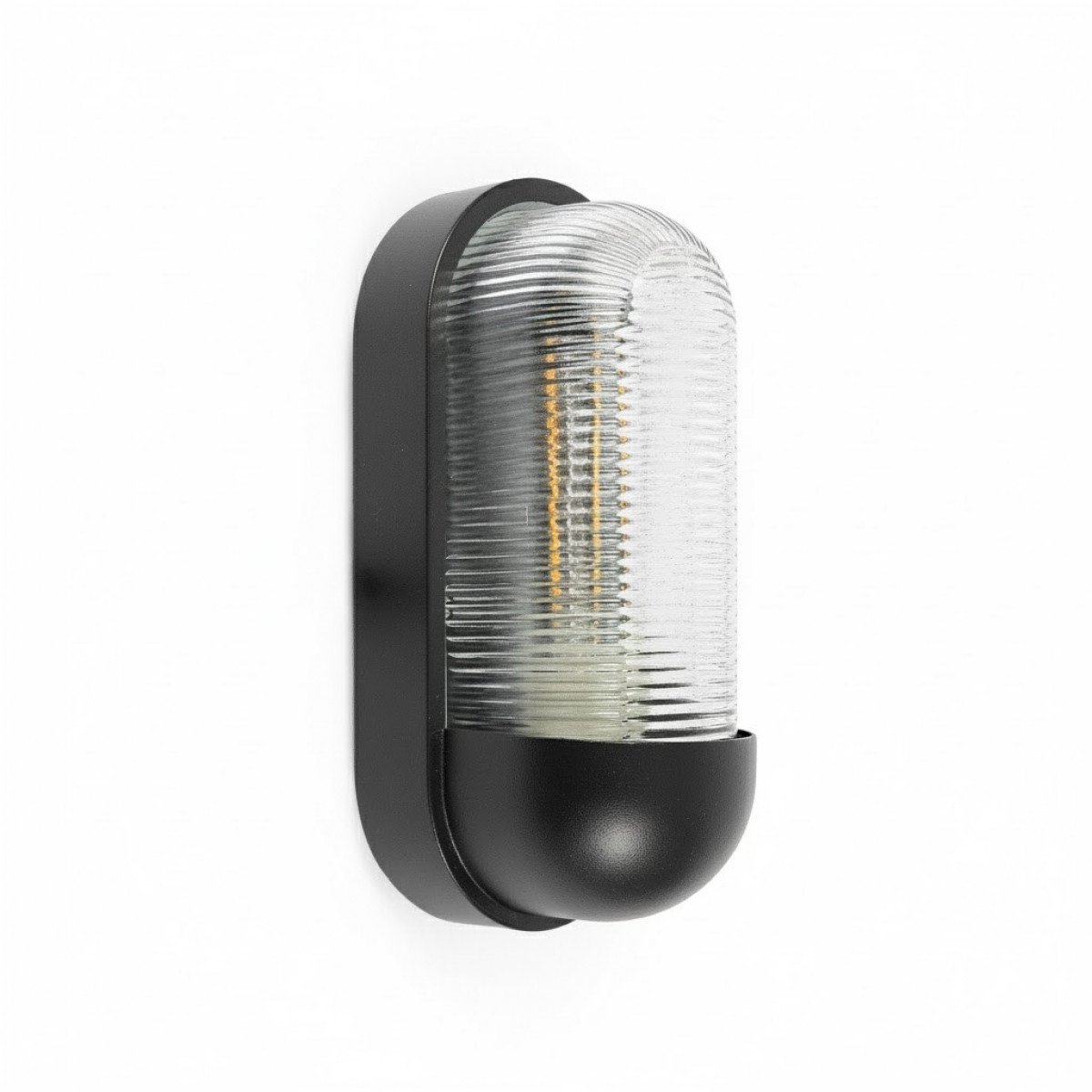 Lampe extérieure Bullet applique noire aluminium moderne
