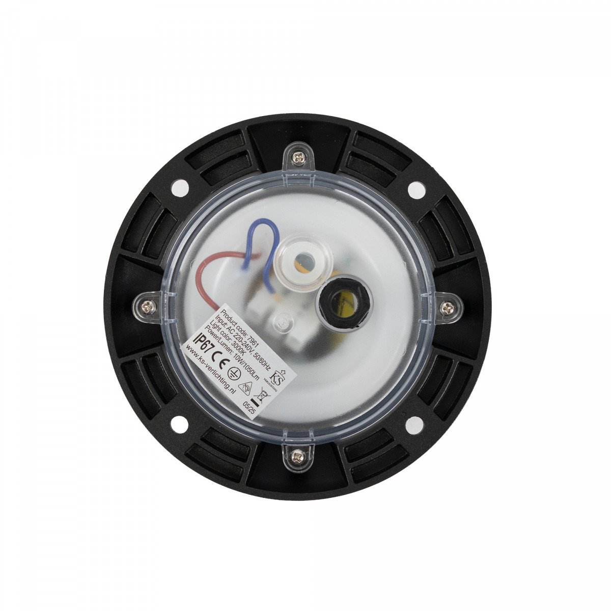 Lampe extérieure Star spot encastré noir aluminium moderne