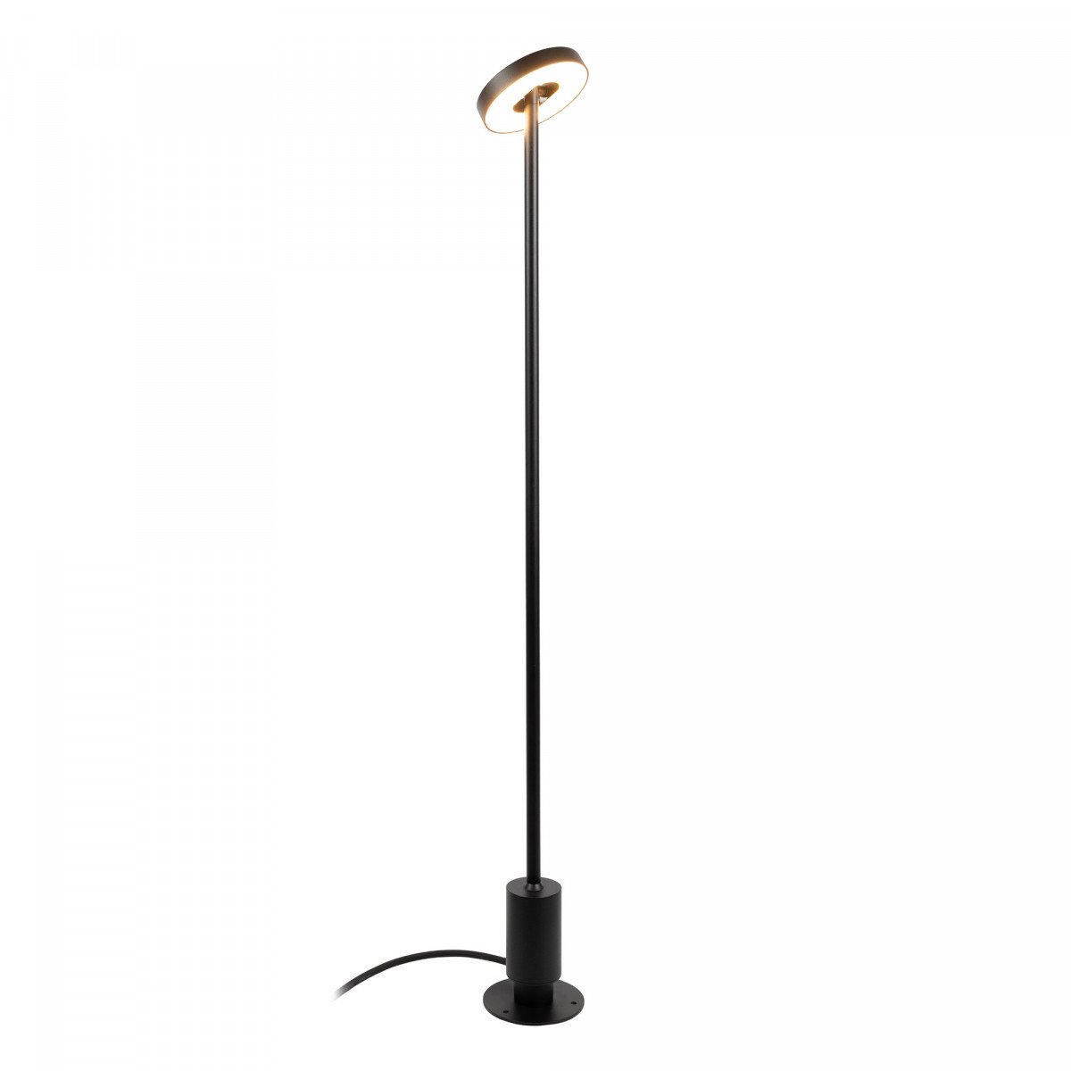 Lampe extérieure inclinable Tyra lampe de jardin noire aluminium moderne