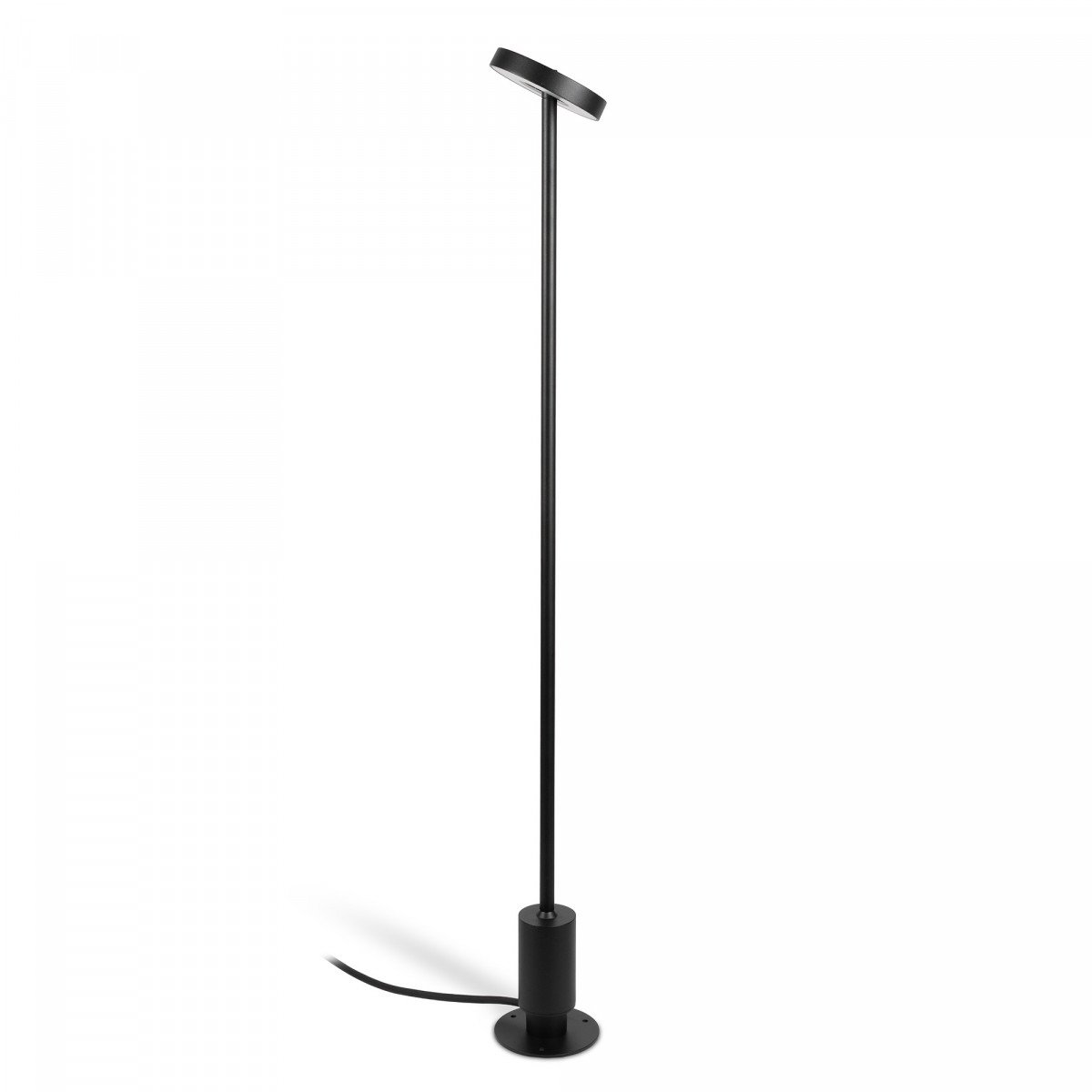 Lampe extérieure inclinable Tyra lampe de jardin noire aluminium moderne