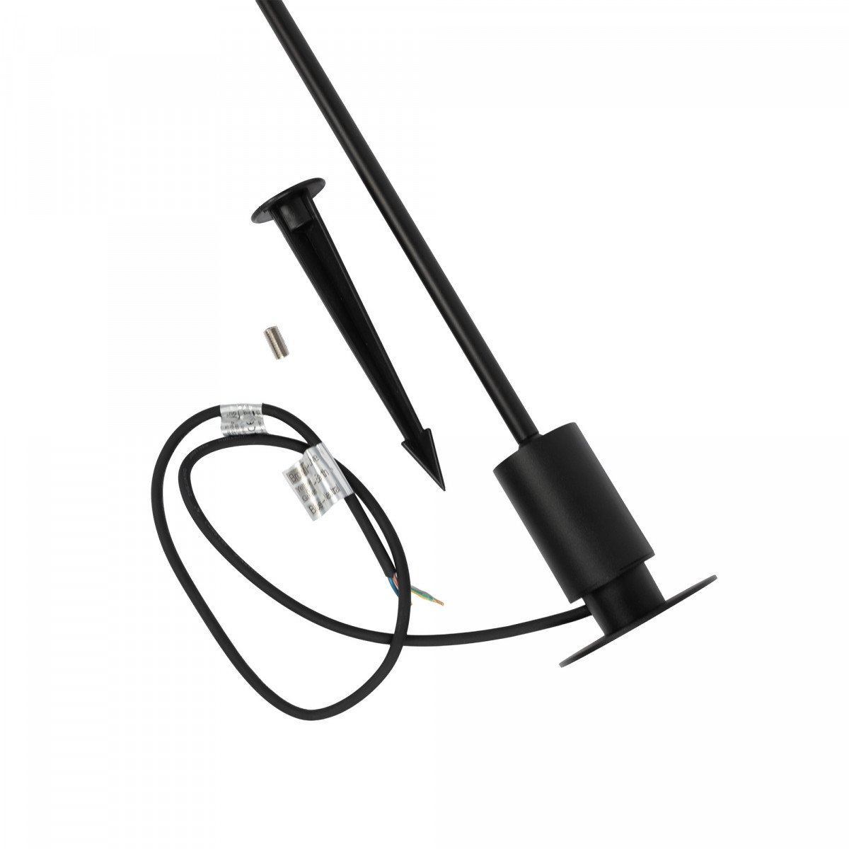 Lampe extérieure inclinable Tyra lampe de jardin noire aluminium moderne
