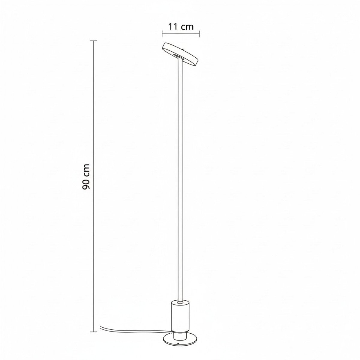 Lampe extérieure inclinable Tyra lampe de jardin noire aluminium moderne