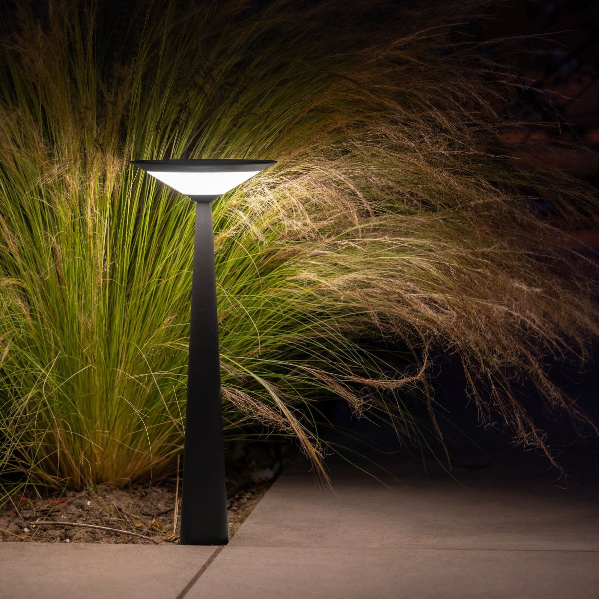 Lampe extérieure Elin jardin corten aluminium moderne