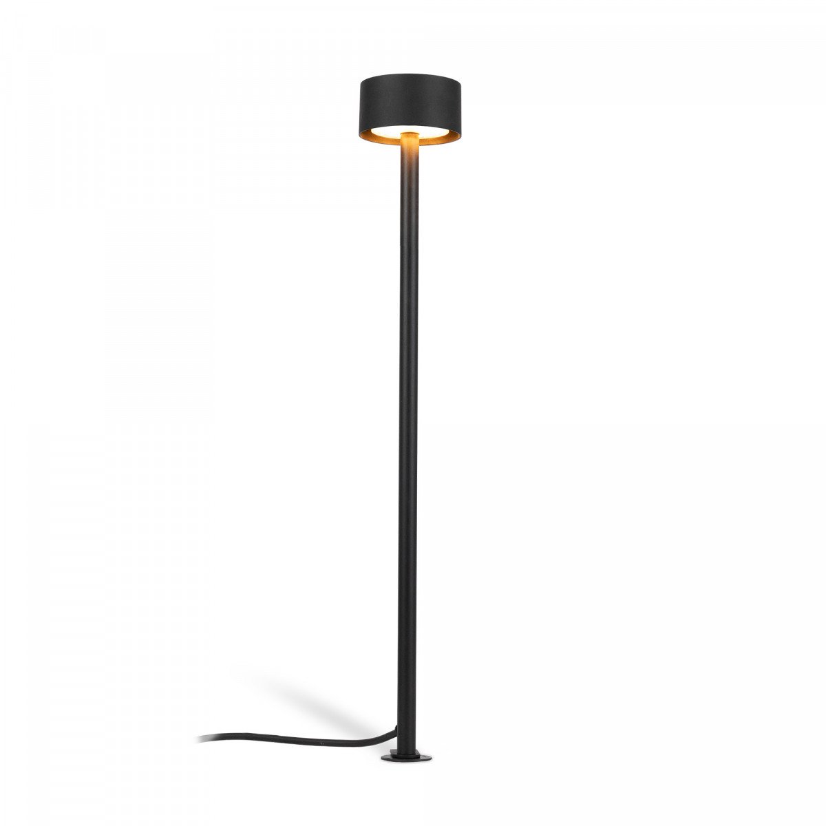 Noir Lampe de jardin Ayla 60cm aluminium IP65