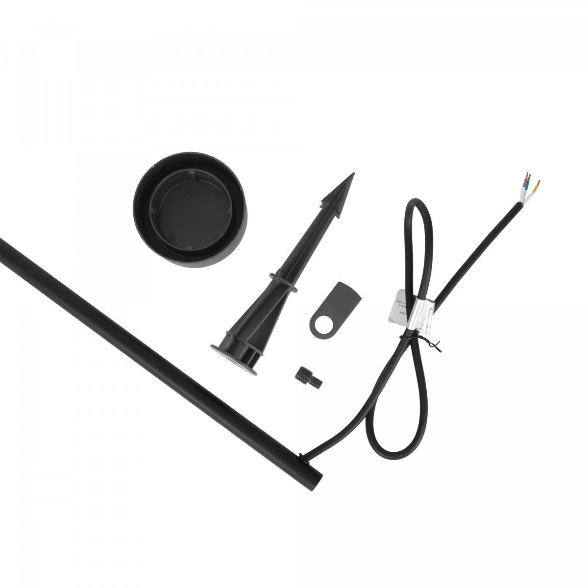 Noir Lampe de jardin Ayla 60cm aluminium IP65