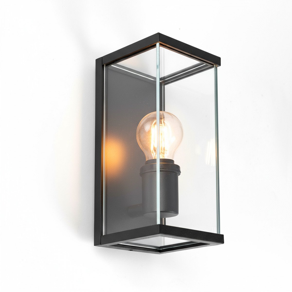 Luminaire extérieur Toledo applique murale aluminium noir sobre