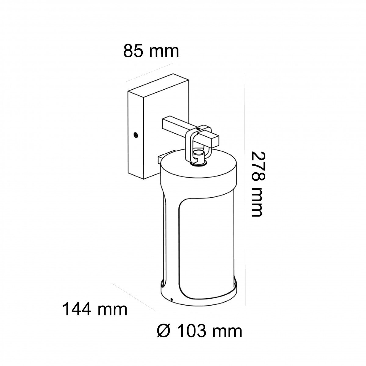 Éclairage extérieur applique Zaragoza noir aluminium