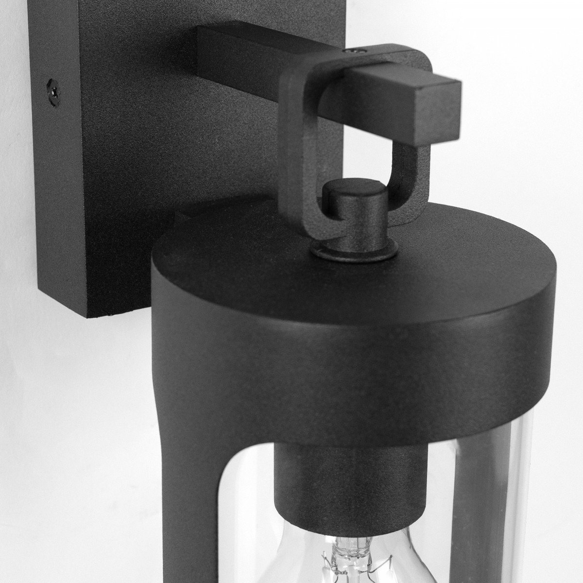 Éclairage extérieur applique Zaragoza noir aluminium