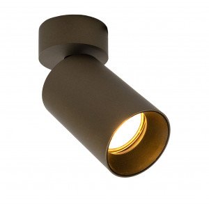 Éclairage intérieur – lampe de plafond Mila bronze aluminium moderne