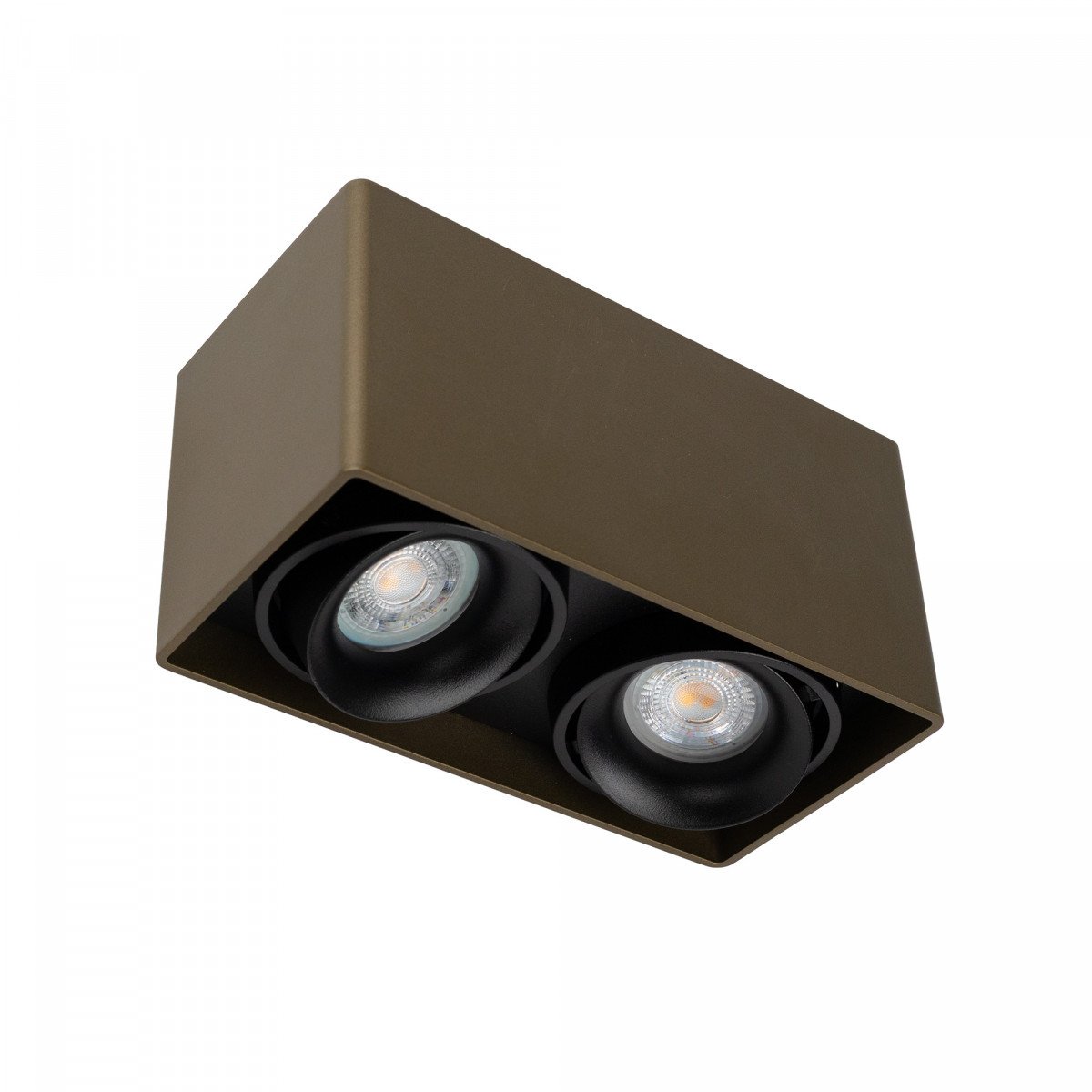 Lampe intérieure Bjorn 2 spot en saillie bronze aluminium moderne