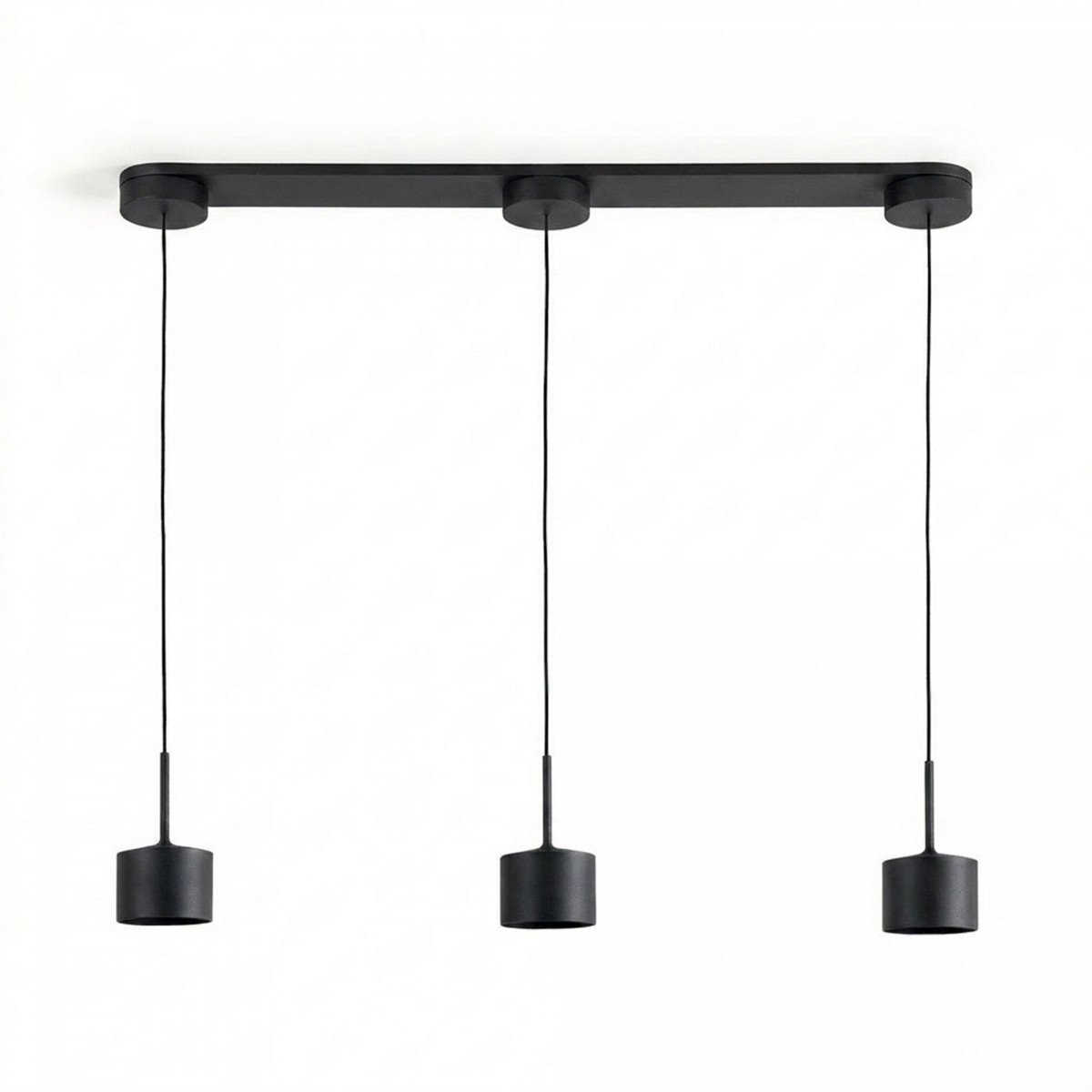 éclairage intérieur june suspension noir moderne 3 lumières
