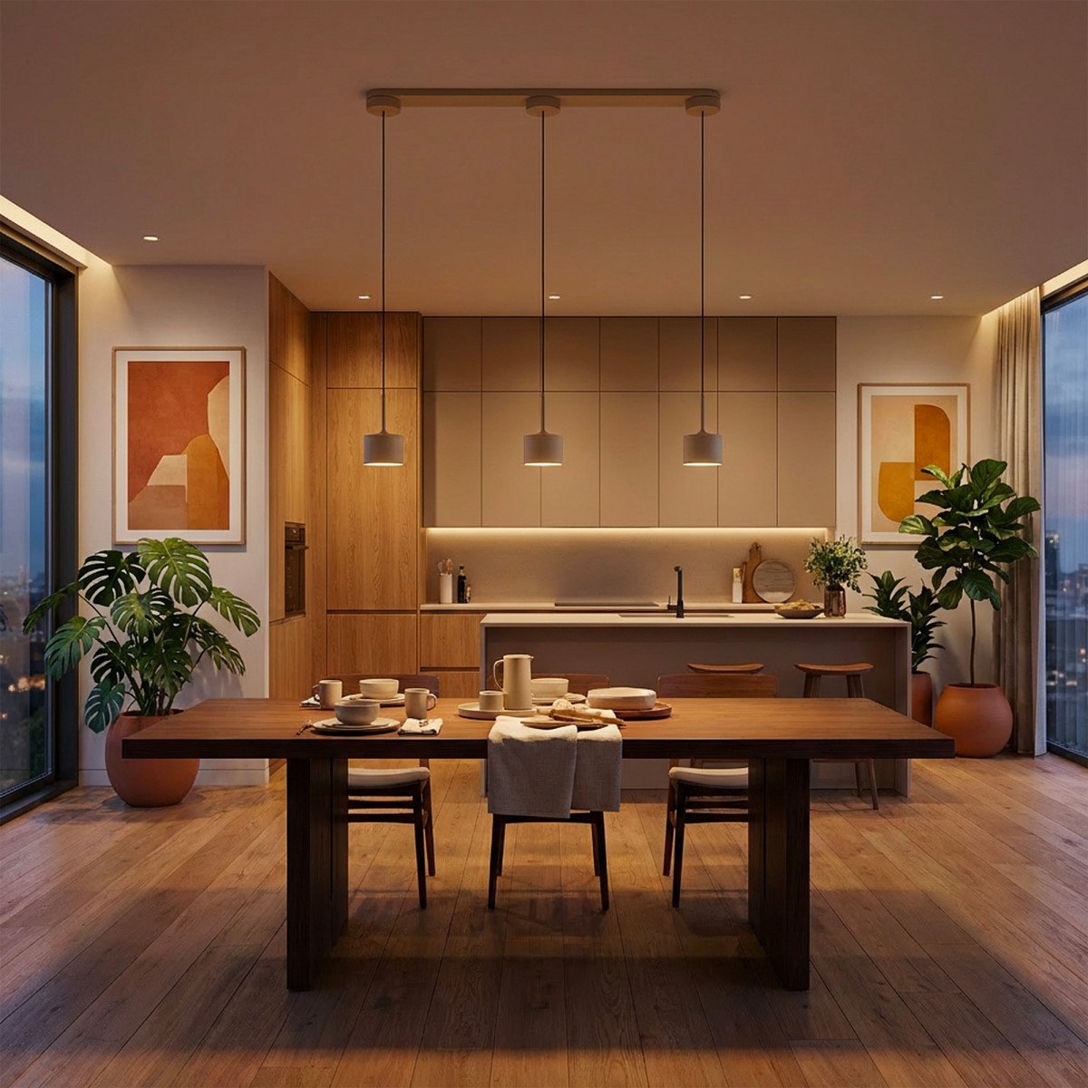 éclairage intérieur june suspension bronze moderne 3 lumières