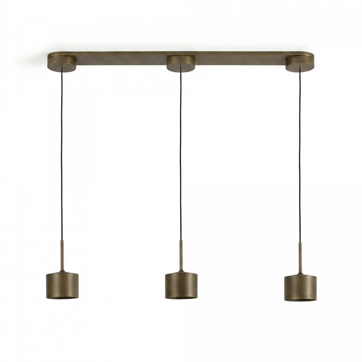 éclairage intérieur june suspension bronze moderne 3 lumières