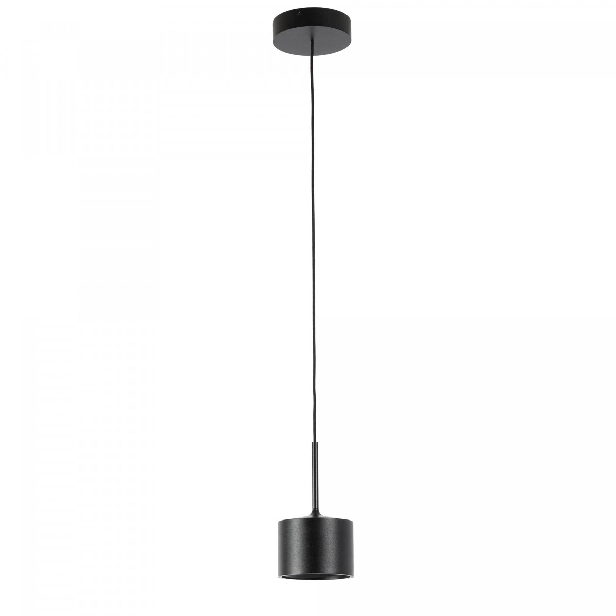 Lampe d’intérieur suspension June noire aluminium moderne