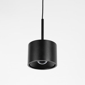 Lampe d’intérieur suspension June noire aluminium moderne