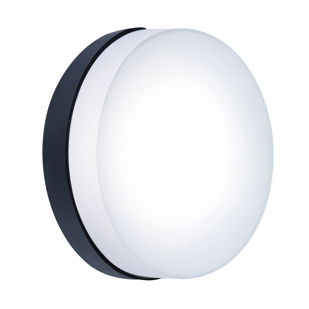Lampe d'extérieur Cedric applique murale noire en aluminium moderne