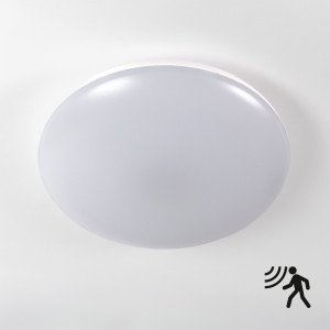 Plafonnier Milan blanc avec détecteur de mouvement pour intérieur et extérieur