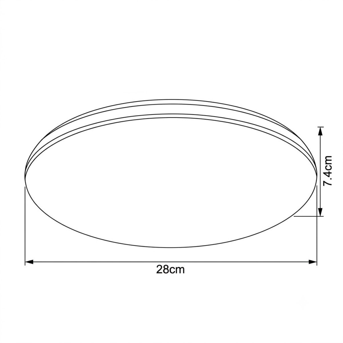 Plafonnier Milan blanc pour intérieur et extérieur