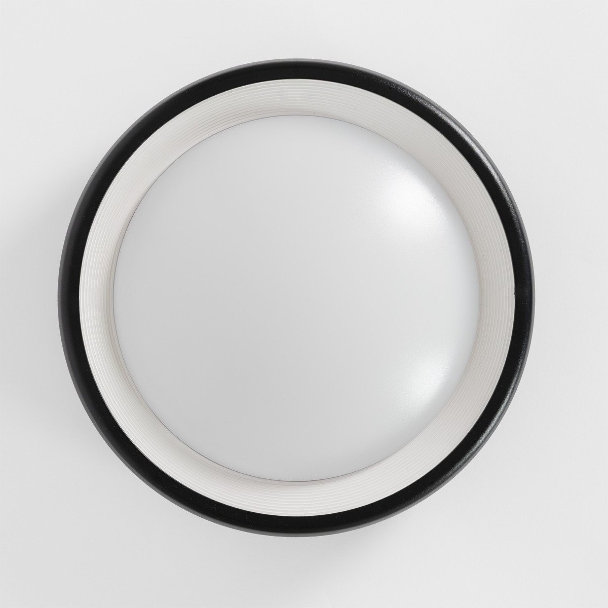 Applique extérieure Flint noire moderne en aluminium