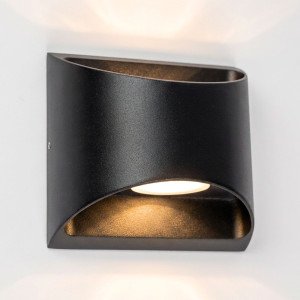 Lampe d'extérieur Reno applique murale Up & Down noire