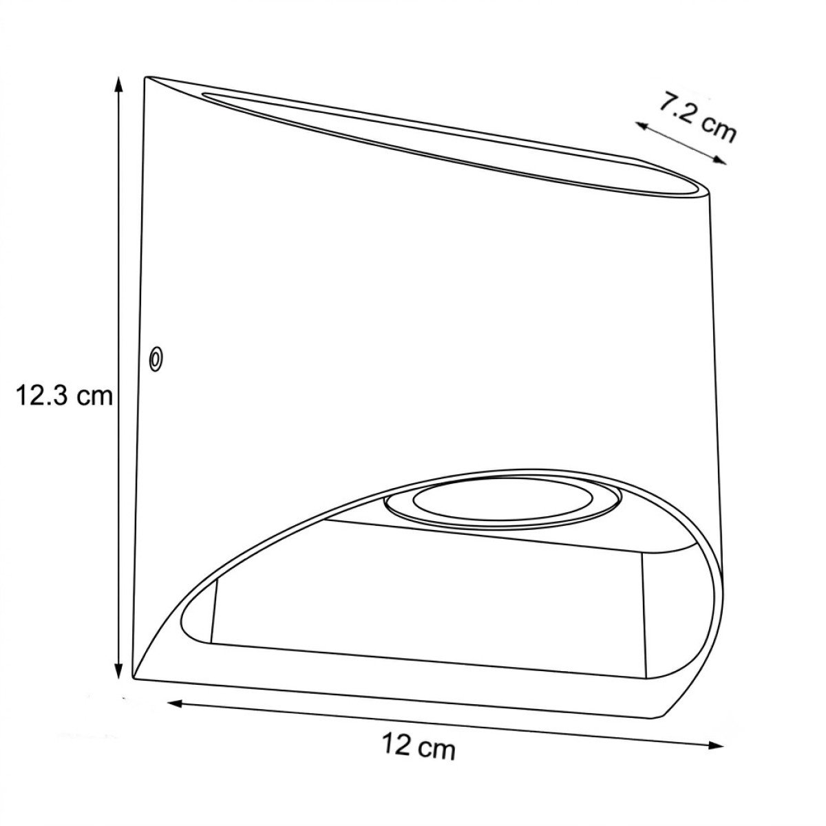 Lampe d'extérieur Reno applique murale Up & Down noire