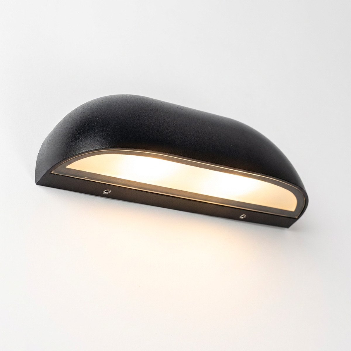 Luminaire d'extérieur Nathan applique murale noire IP65 moderne