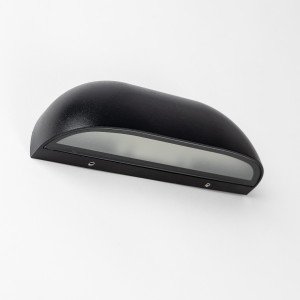 Luminaire d'extérieur Nathan applique murale noire IP65 moderne