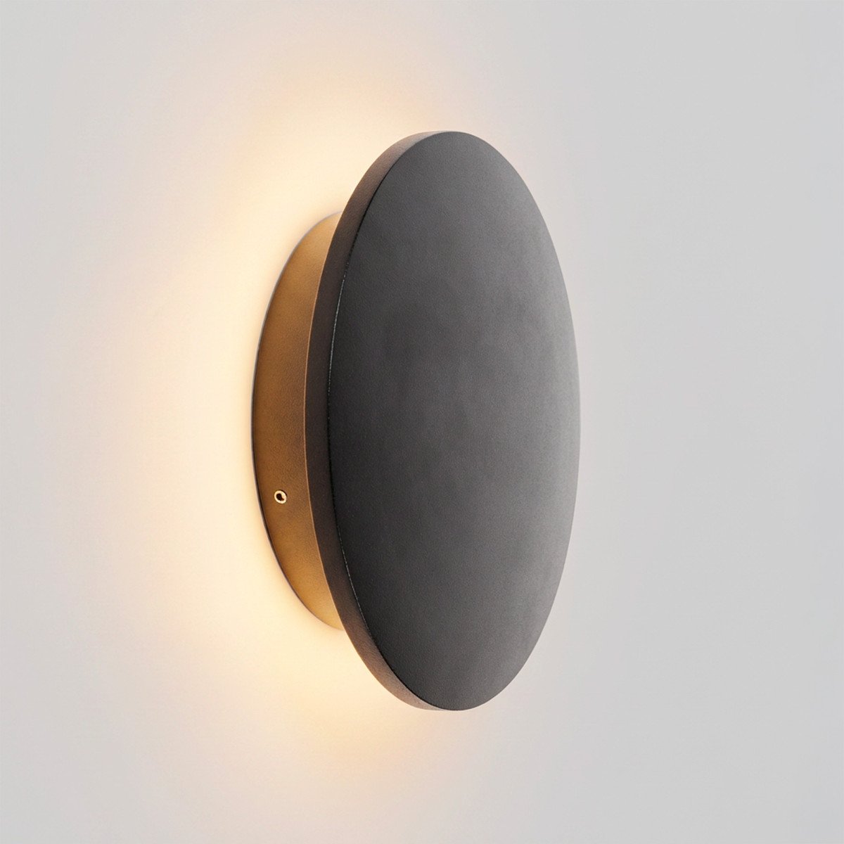 Lampe d'extérieur Eclips applique murale Small noire aluminium moderne