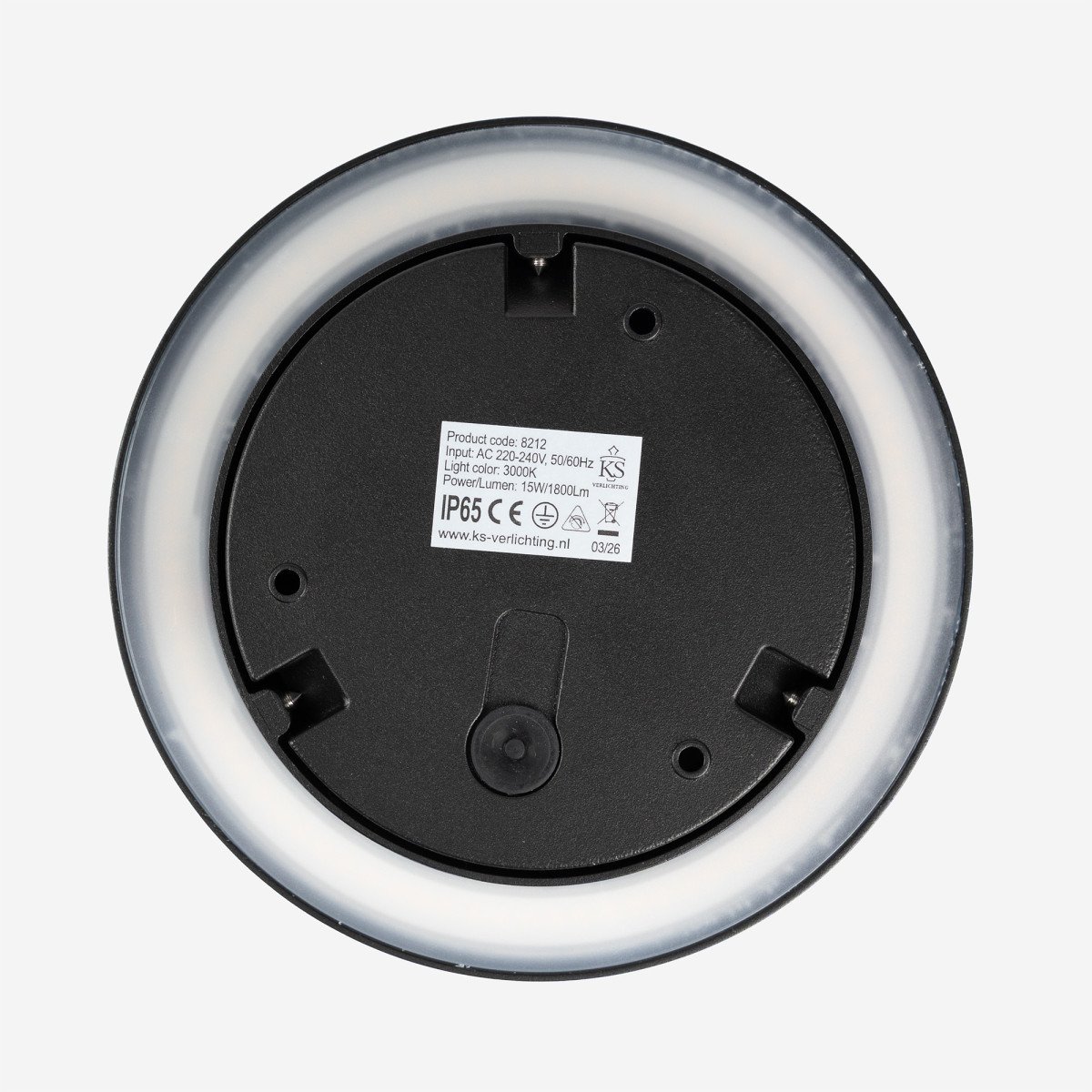 Lampe d'extérieur Eclips applique murale Moyen noire aluminium moderne